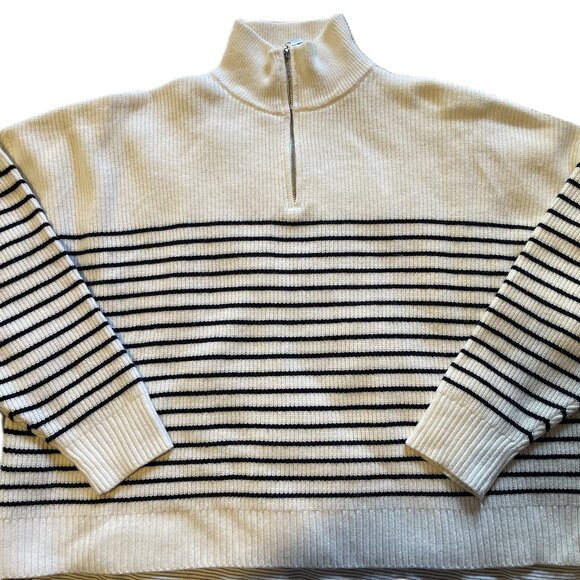Mango Oversize 1/4 Zip Up Sweater - Picture 1 of 4